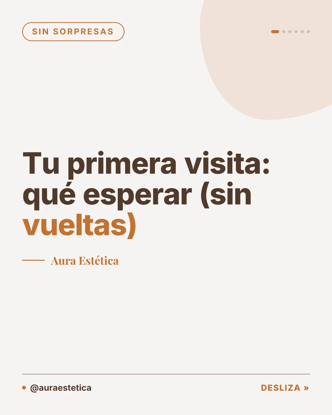 Portada de carrusel generada por Turnia Studio para una clínica de demostración